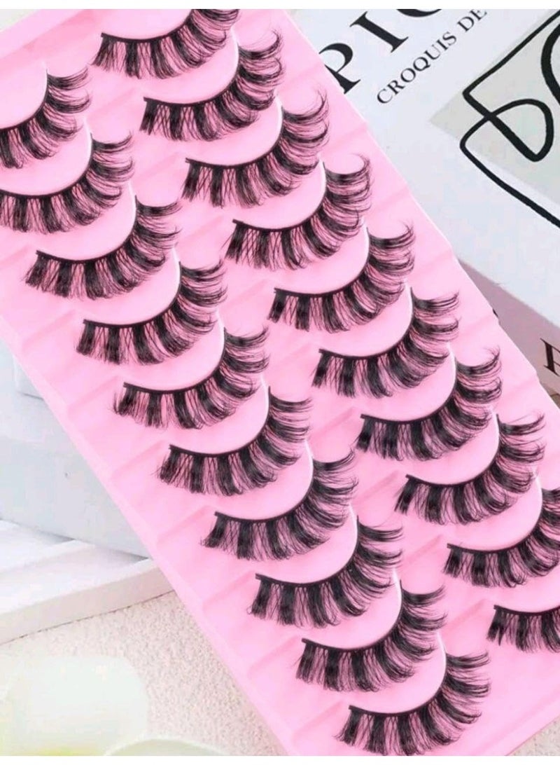 SHEIN-10Pairs Natural False lashes- Fluffy lashes - Image 5